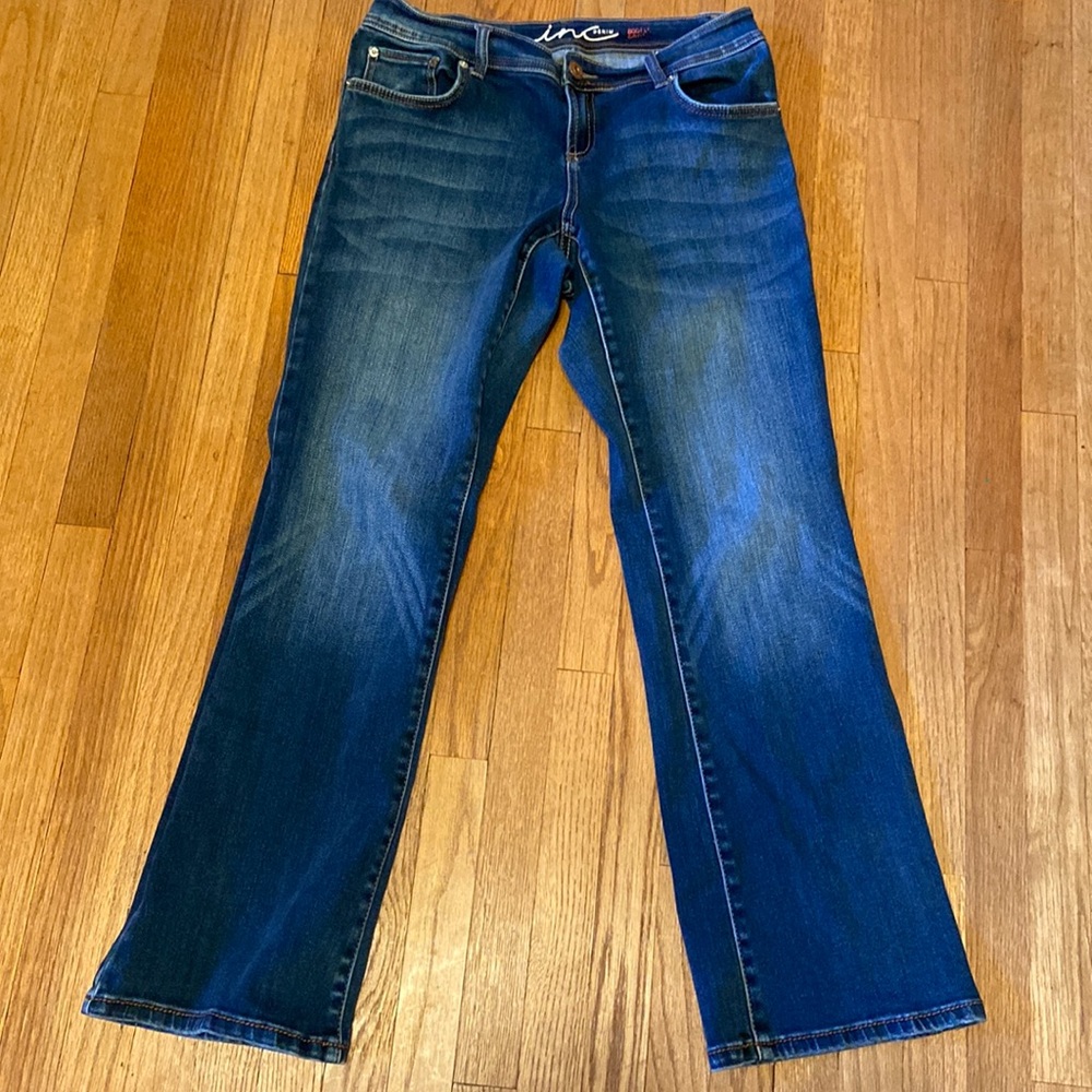 INC international concepts Denim Size 10 Women's Boot Leg Curvy Fit Jeans